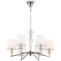 Люстра Maytoni Neoclassic Beira Белая Никель арт-MOD064PL-06N — фото 1, Люстры