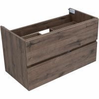 Тумба под раковину Aquanet Алвита New 90 подвесная Дуб веллингтон табак арт-334187 — фото 6, Тумбы под раковину