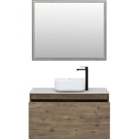 Товар: Зеркало Aquanet Nova Lite 100 с подсветкой Дуб рустикальный арт-249519 - фото 5 Зеркало Aquanet Nova Lite 100 с подсветкой Дуб рустикальный арт-249519 — фото 5, Зеркала в ванную комнату