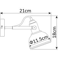 Товар: Настенный светильник Artelamp Martin Белый с золотом арт-A5213AP-1WG - фото 4 Настенный светильник Artelamp Martin Белый с золотом арт-A5213AP-1WG — фото 4, Споты