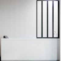 Товар: Шторка на ванну Veconi Palau PL-74BR 90 R профиль Черный матовый стекло прозрачное арт-PL74BR-90-01-19C4 - фото 2 Шторка на ванну Veconi Palau PL-74BR 90 R профиль Черный матовый стекло прозрачное арт-PL74BR-90-01-19C4 — фото 2, Складные шторки для ванной