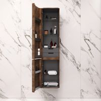 Шкаф пенал AM.PM Sensation 40 L подвесной Орех арт-M30CHL0406NF — фото 7, Пеналы для ванной комнаты