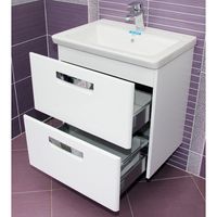 Тумба под раковину Roca The Gap 60 подвесная Белая матовая арт-ZRU9302734 — фото 3, Тумбы под раковину