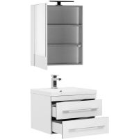 Комплект мебели для ванной Aquanet Верона 58 подвесной Белый арт-287651 — фото 3, Комплекты мебели для ванной