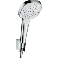 Душевой гарнитур Hansgrohe Croma Select E Хром Белый арт-26412400 — фото 1, Душевые гарнитуры на держателе