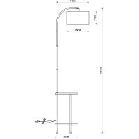 Торшер Artelamp Combo Серый Черный арт-A4055PN-1BK — фото 4, Торшеры