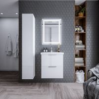 Товар: Тумба под раковину Бриклаер Хелена 60 подвесная Высокий белый глянец арт-4627125416354 - фото 6 Тумба под раковину Бриклаер Хелена 60 подвесная Высокий белый глянец арт-4627125416354 — фото 6, Тумбы под раковину