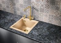 Кухонная мойка Milacio Murcia 42 Cuarzo / бежевый кварцевый композит / встраиваемая сверху / 41.5x21.5x49 см арт-MC.77044 — фото 3, Кухонные мойки