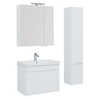 Товар: Тумба с раковиной Aquanet София 80 подвесная Белый глянец арт-212587 - фото 4 Тумба с раковиной Aquanet София 80 подвесная Белый глянец арт-212587 — фото 4, Тумбы с раковиной