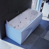 Акриловая ванна Aquatek Европа 180х80 без гидромассажа с фронтальной панелью с каркасом (вклеенный) со слив-переливом (слева) арт-EVR180-0000041 — фото 3, Акриловые ванны