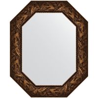 Зеркало Evoform Polygon 78х63 в багетной раме - Византия бронза 99 мм арт-BY 7230 — фото 1, Зеркала в ванную комнату