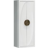 Шкаф пенал Opadiris Ибица 45 подвесной Белый глянцевый Золото арт-00-00007078 — фото 1, Пеналы для ванной комнаты