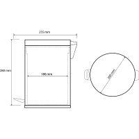 Ведро для мусора Bemeta Hotel Хром матовый арт-104315052 — фото 2, Мусорные ведра