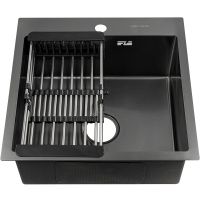 Кухонная мойка Fabia 50х50 Графит арт-50503G — фото 1, товары