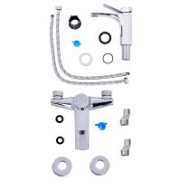 Комплект смесителей Orange Organic Хром арт-M27-711cr — фото 8, Готовые комплекты для ванной комнаты