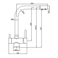 Товар: Смеситель для кухни ZorG Sanitary Черный Бронза арт-ZR 348 YF BLACK BRONZE - фото 2 Смеситель для кухни ZorG Sanitary Черный Бронза арт-ZR 348 YF BLACK BRONZE — фото 2, Смесители для кухни