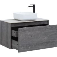 Тумба под раковину Aquanet Nova Lite 90 подвесная Дуб рошелье арт-242269 — фото 9, Тумбы под раковину