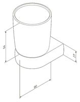 Стакан для зубных щеток AM.PM Sensation Хром арт-A3034300 — фото 8, Стаканы для зубных щеток