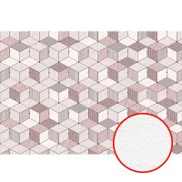 Фреска Ortograf Forma 32614 Фактура бархат FX Флизелин (4*2,7) Розовый/Серый/Бежевый, Геометрия арт-32614 (бархат FX) — фото 1, Фрески