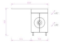 Товар: Тумба Onika Космос 60.11 Белая арт-106019 - фото 3 Тумба Onika Космос 60.11 Белая арт-106019 — фото 3, Тумбы под раковину