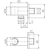 Шланговое подключение Rav Slezak Золото арт-MD0750Z — фото 3, Шланговые подключения