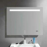 Зеркало Gappo 90 с подсветкой с сенсорным выключателем, подогревом и часами арт-G604-9 — фото 1, Зеркала в ванную комнату