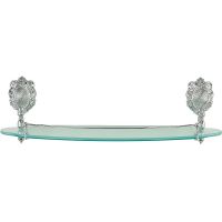 Стеклянная полка Migliore Cleopatra Хром арт-16664 — фото 2, Полки для ванной и душа