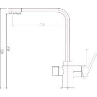 Смеситель для кухни ZorG Sanitary Никель арт-ZR 334 YF-NICKEL — фото 2, Смесители для кухни