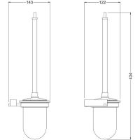 Товар: Ершик для унитаза Schein Rembrandt Черный матовый арт-067-1MB - фото 2 Ершик для унитаза Schein Rembrandt Черный матовый арт-067-1MB — фото 2, Ершики для унитаза