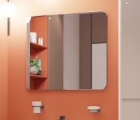 Товар: Зеркало Эстет Kare Luxe 80 прямоугольное арт-ФР-00006003 - фото 3 Зеркало Эстет Kare Luxe 80 прямоугольное арт-ФР-00006003 — фото 3, Зеркала в ванную комнату