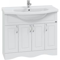 Тумба под раковину СанТа Верона 100 Белая арт-700114 — фото 1, Тумбы под раковину