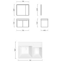 Товар: Комплект мебели для ванной Ceruttispa 10037 подвесной Темно-серый арт-MAIELLA 70 - фото 7 Комплект мебели для ванной Ceruttispa 10037 подвесной Темно-серый арт-MAIELLA 70 — фото 7, Комплекты мебели для ванной