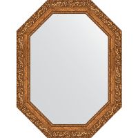 Зеркало Evoform Octagon 65x85 в багетной раме - Виньетка бронзовая 85 мм арт-BY 7147 — фото 1, Зеркала в ванную комнату