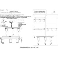Товар: Потолочный светильник Crystal Lux Черный арт-CLT 017CW3 L450 BL - фото 2 Потолочный светильник Crystal Lux Черный арт-CLT 017CW3 L450 BL — фото 2, Накладные светильники