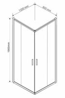 Душевой уголок Vincea Garda 120х80 профиль Хром стекло шиншилла арт-VSS-1G8012CH — фото 9, Прямоугольные душевые уголки