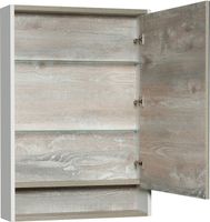 Зеркальный шкаф Aquaton Капри 60 с подсветкой Бетон пайн Белый арт-1A230302KPDA0 — фото 2, Зеркальные шкафы в ванную