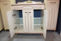 Тумба под раковину Bellezza Аллегро Люкс 80 Бежевая патина Темный орех арт-4637513000379 — фото 2, Тумбы под раковину