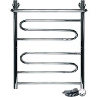 Электрический полотенцесушитель Ника Curve ЛZ/ВП 60x50 с полкой Хром арт-ЛЗ ВП 60/50 прав — фото 1, Электрические полотенцесушители