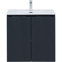 Тумба под раковину Aquanet Алвита New 70 подвесная Антрацит арт-303904 — фото 5, Тумбы под раковину