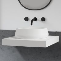 Раковина-чаша Abber Stein 60 Белая матовая арт-AS2605 — фото 1, Раковины накладные