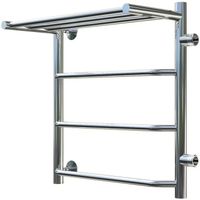 Водяной полотенцесушитель Тругор Браво 1 П ПМ R 60x40 с полкой Хром арт-Браво1/ПМ506040Пправ — фото 1, Водяные полотенцесушители