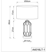 Настольная лампа Artelamp Revati Черная арт-A4016LT-1BK — фото 5, Настольные лампы