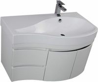 Тумба под раковину Aquanet Сопрано 95 R подвесная Белая арт-169633 — фото 2, Тумбы под раковину