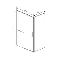 Товар: Душевой уголок Vincea Slim Soft 120x90 профиль Хром стекло прозрачное арт-VSR-1SS9012CL - фото 11 Душевой уголок Vincea Slim Soft 120x90 профиль Хром стекло прозрачное арт-VSR-1SS9012CL — фото 11, Прямоугольные душевые уголки