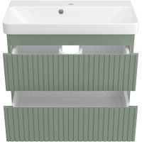 Товар: Тумба с раковиной Brevita Victory 70 подвесная Зеленая матовая арт-УТ000015998 - фото 4 Тумба с раковиной Brevita Victory 70 подвесная Зеленая матовая арт-УТ000015998 — фото 4, Тумбы с раковиной