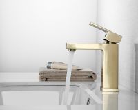 Смеситель для раковины Abber Daheim Золото матовое арт-AF8210G — фото 3, Смесители для раковины