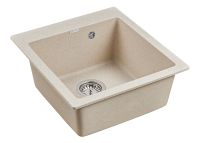 Кухонная мойка Paulmark Kante 45 Бежевая арт-PM104651-BE — фото 2, Кухонные мойки