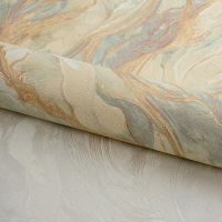 Обои Fipar Gold Винил на флизелине (1,06*10,05) Бежевый/Зеленый/Золото/Сиреневый, Мрамор/Цветы арт-R 23618 — фото 3, Обои для стен