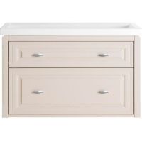 Тумба под раковину ASB-Woodline Кастелло 100 подвесная Бежевая арт-12060 — фото 1, Тумбы под раковину