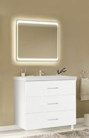 Тумба под раковину Marka One Mix 60Н с ручками Белая глянцевая арт-У69541 — фото 3, Тумбы под раковину